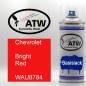 Preview: Chevrolet, Bright Red, WAU8784: 400ml Sprühdose, von ATW Autoteile West.